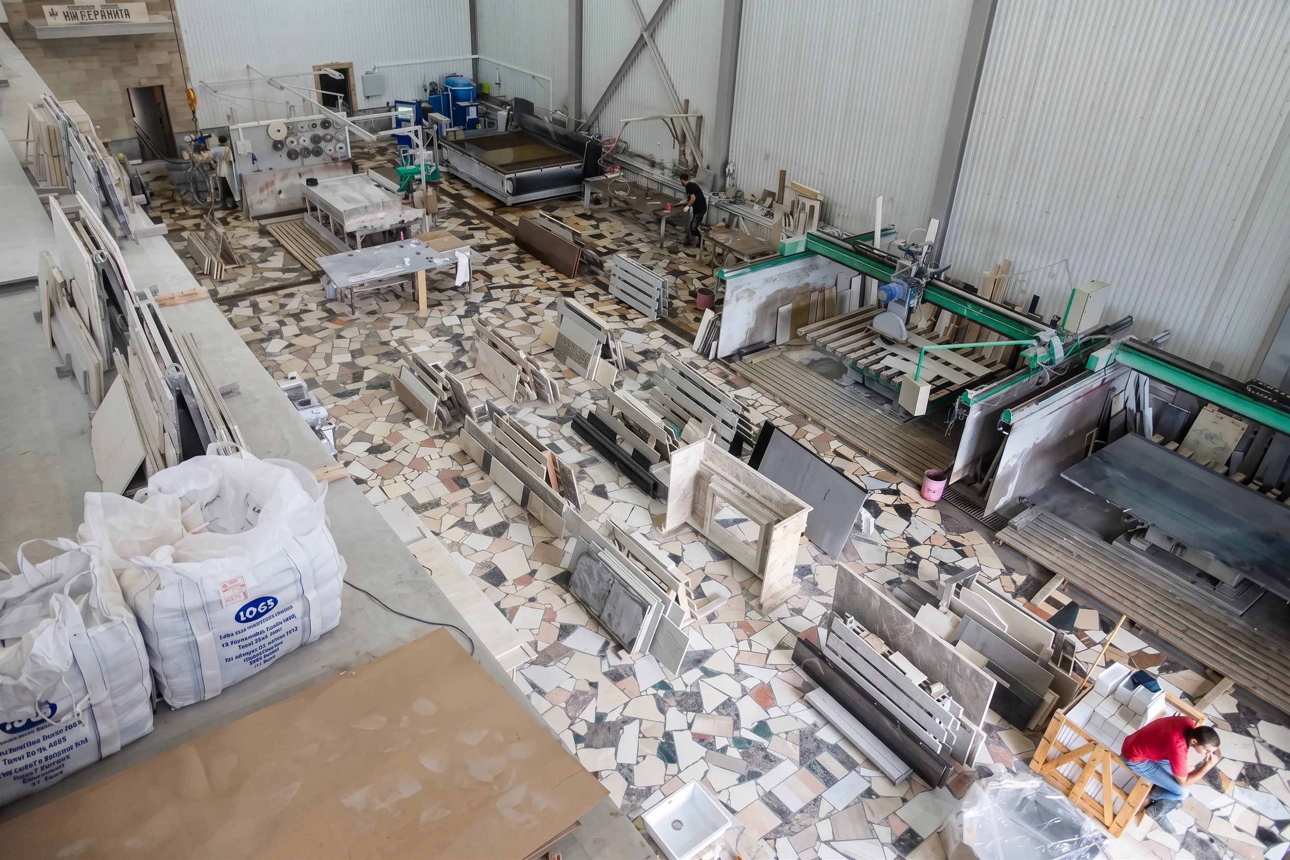 Цех обработки натурального камня ElitCeramik — ЧПУ, гидроабразив, полировка
